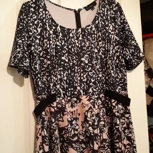 Abstract print dress